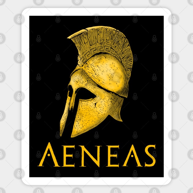 Ancient Greek & Roman Mythology - Aeneas - Trojan War Magnet by Styr Designs